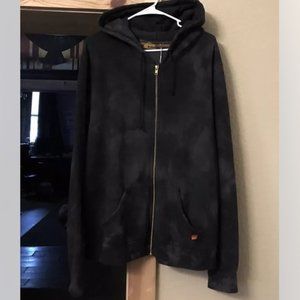 Aviator Nation charcoal tie dye hoody (NWT)